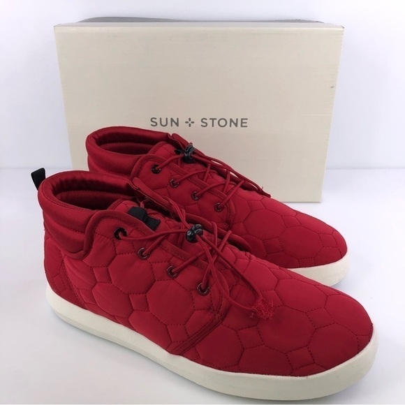 Sun Stone Fin Quilted Lace-Up Puffer Mens Boots, Size 11M - Picture 1 of 8